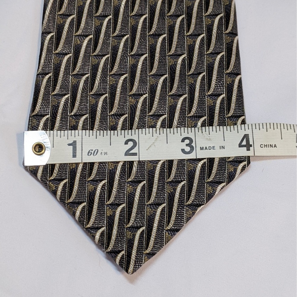 Zylos George Machado Geometric Men's Neck Tie‎ 100% Silk Multi Color - Picture 6 of 6